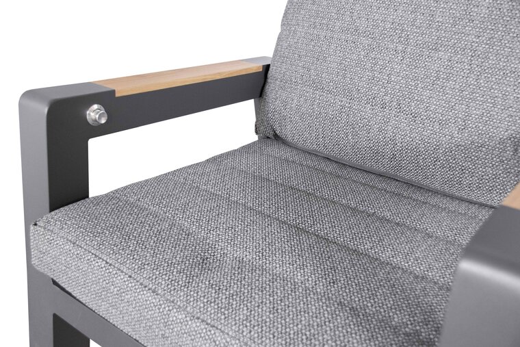 Sens-Line Montana dining tuinstoel verstelbaar - teaklook armleuning