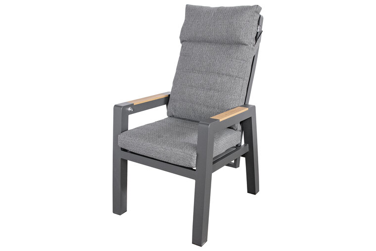 Sens-Line Montana dining tuinstoel verstelbaar - teaklook armleuning