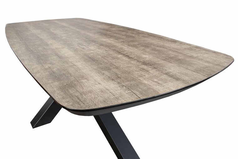Sens-Line Donna Dining tuintafel 220x100 cm - Woodlook - antraciet