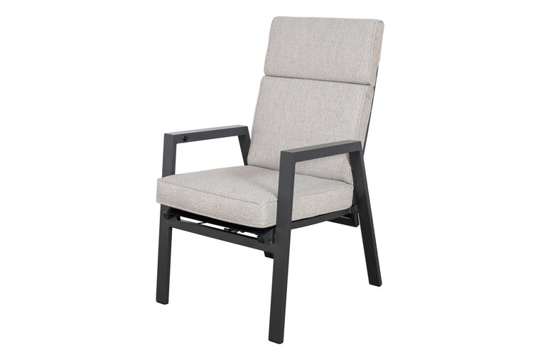 SenS-Line Milano verstelbare tuinstoel - Verstelbare tuinstoel -Aluminium-lightgrey 