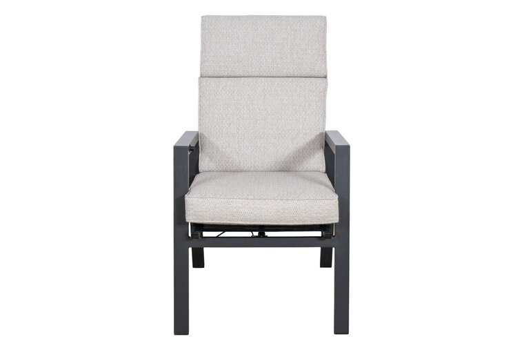 SenS-Line Milano verstelbare tuinstoel - Verstelbare tuinstoel -Aluminium-lightgrey 