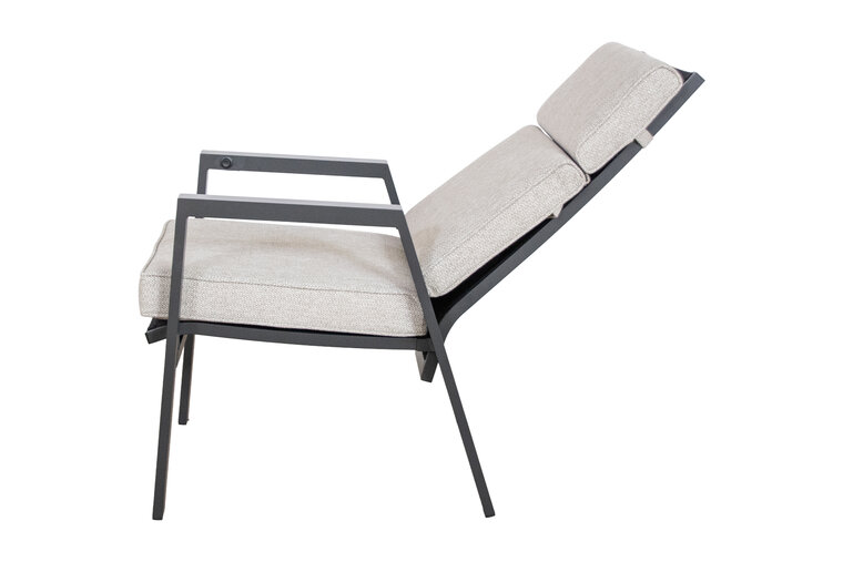 SenS-Line Milano verstelbare tuinstoel - Verstelbare tuinstoel -Aluminium-lightgrey 