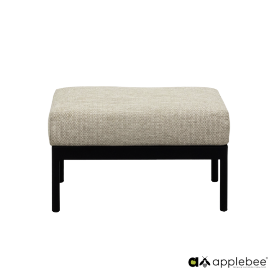 Apple Bee Condor ottoman - Black - (incl. Bee Wett cushion Natural Oak)