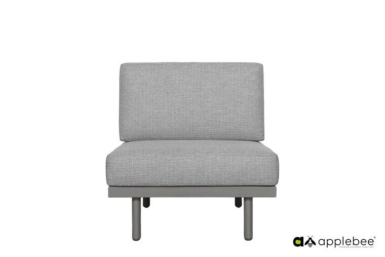 Apple Bee Maui lounge tussenmodule  - taupe - rope midgrey (incl. Bee Wett cushion Smoked Grey)