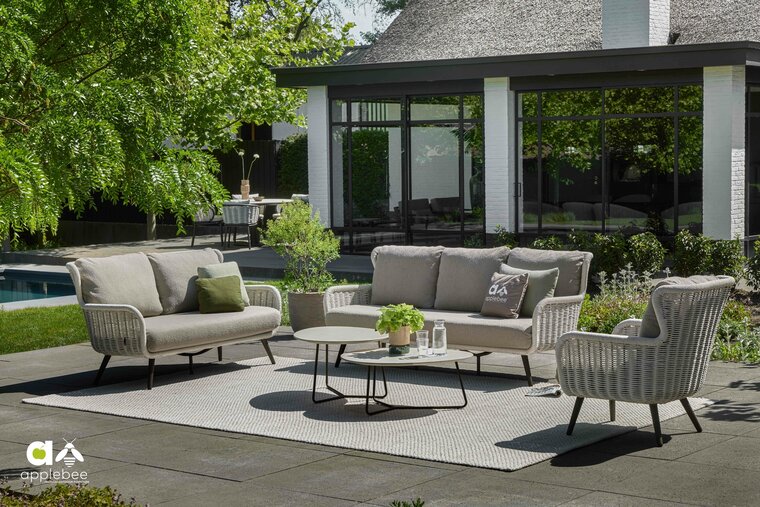 Apple Bee buitenkleed cross 300x200 cm - Oyster