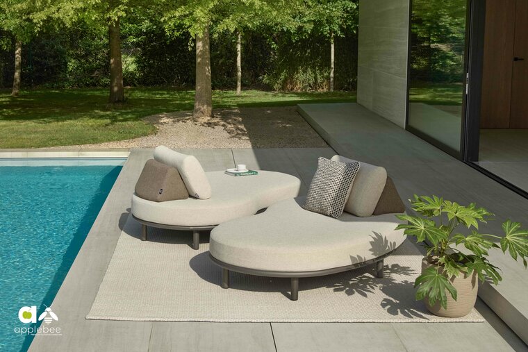 Apple Bee buitenkleed cross 300x200 cm - Oyster