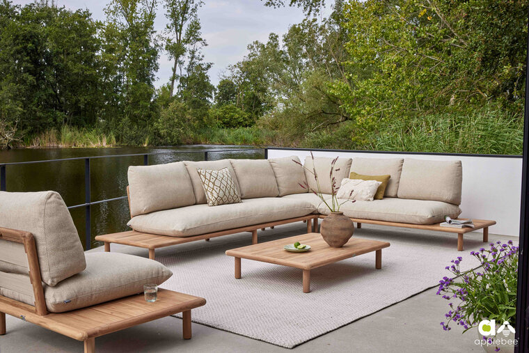 Apple Bee buitenkleed cross 300x200 cm - Oyster