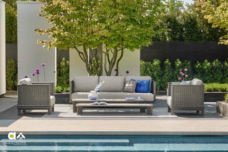 Apple Bee buitenkleed cross 300x200 cm - Grey