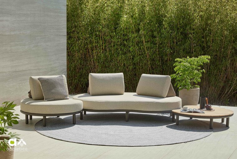 Apple Bee buitenkleed swirl &Oslash;300 cm - Dark grey