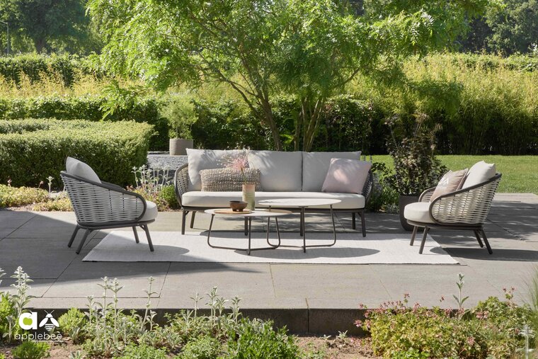 Apple Bee buitenkleed cody - 300&times;200 cm - Mixed Grey