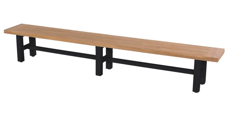 Hartman Sophie Yasmani picknickbank 300x42x47cm - Hout - Zwart