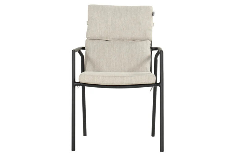 Hartman Shinzo dining tuinstoel - zwart (incl. kussen)