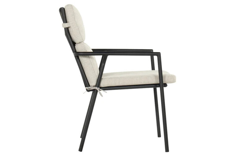 Hartman Shinzo dining tuinstoel - zwart (incl. kussen)