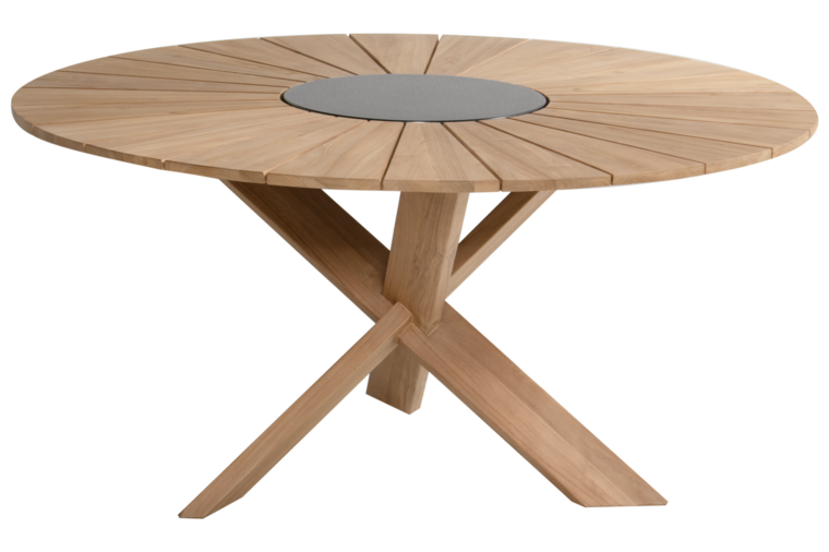 Solterra Ibiza/Provence &Oslash;150cm 7-delige dining tuinset