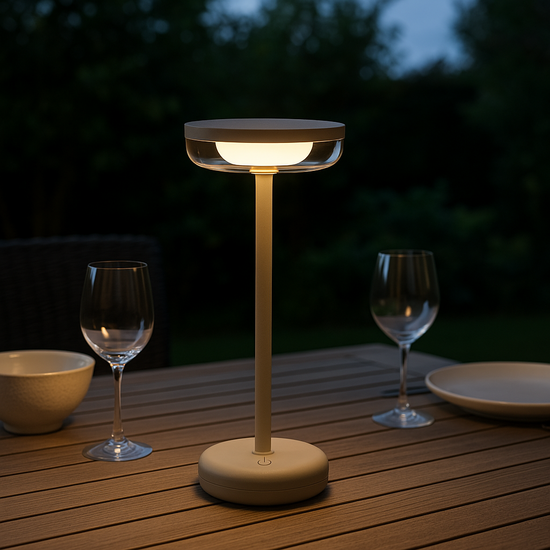 Zoluna Solar Tafellamp Bobbie zand - oplaadbaar