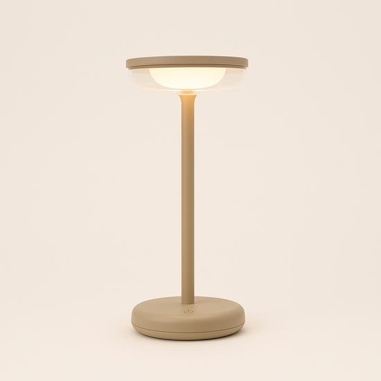 Zoluna Solar Tafellamp Bobbie zand - oplaadbaar