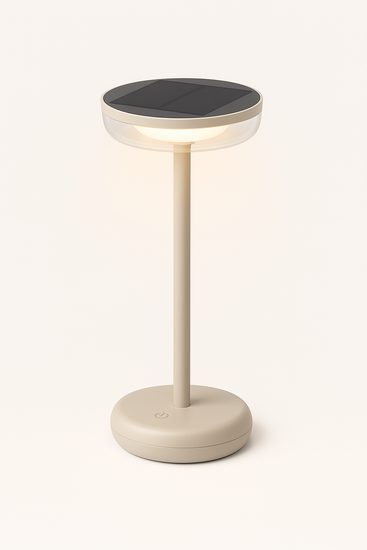 Zoluna Solar Tafellamp Bobbie zand - oplaadbaar