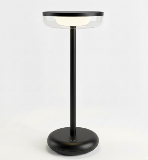 Zoluna Tafellamp Bobbie zwart - Oplaadbaar