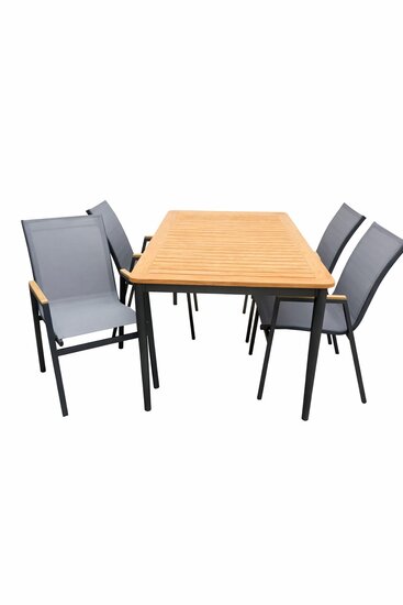 Sens-Line Texas/Silencio 160x90 cm 5-delige dining tuinset