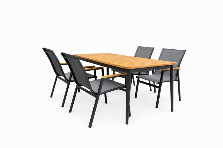Sens-Line Texas/Silencio 160x90 cm 5-delige dining tuinset