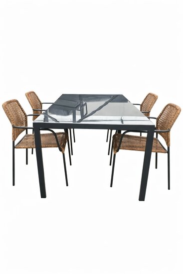 Sens-Line Lotte/Palermo 160 cm 5-delige dining tuinset