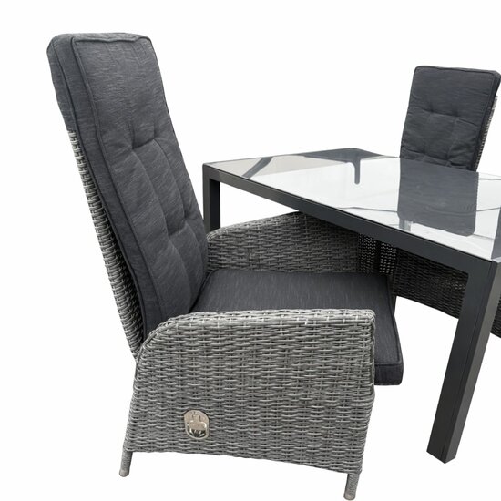 Solterra Meloneras/Palermo 160 cm 4-delige dining tuinset