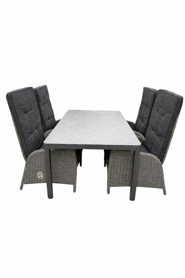 Solterra Meloneras/Jill 160 cm 4-delige dining tuinset