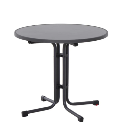 Siena Garden Paco klaptafel &Oslash;80cm - antraciet