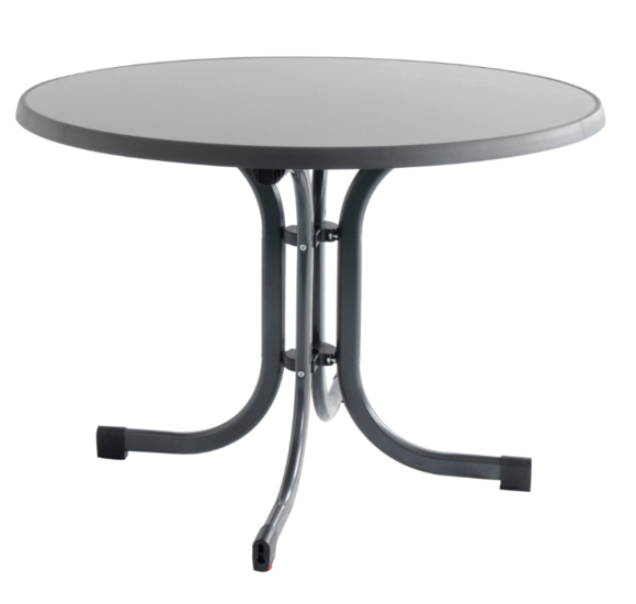 Siena Garden Paco klaptafel &Oslash;100cm - antraciet