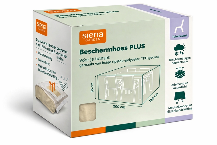 Siena Garden beschermhoes diningset plus 200x150x85cm