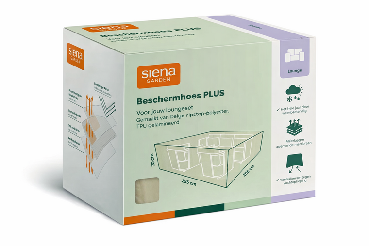 Siena Garden beschermhoes loungeset plus 255x255x70cm