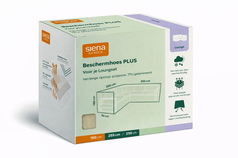 Siena Garden beschermhoes hoekset plus 255x255x100cm