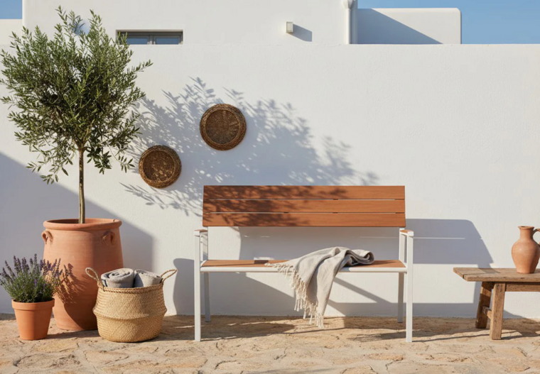 MaximaVida Bermuda tuinbank 120cm - Ivory