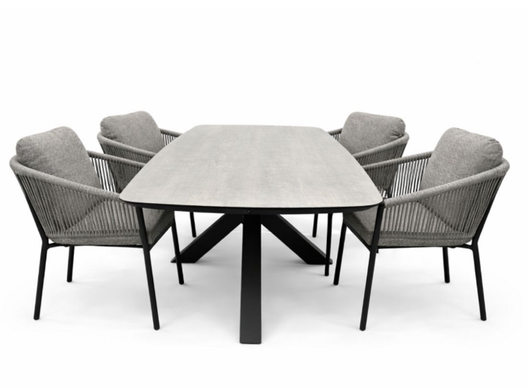 Siena Garden Merano/Donna 5-delige dining tuinset