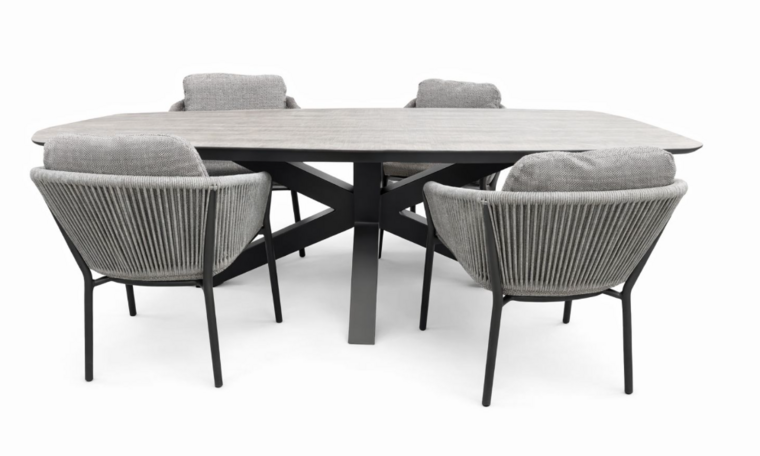 Siena Garden Merano/Donna 5-delige dining tuinset