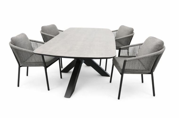 Siena Garden Merano/Donna 5-delige dining tuinset