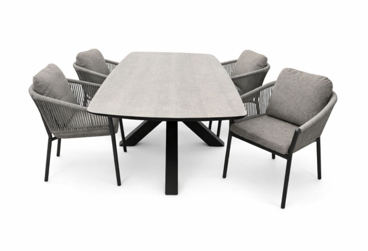 Siena Garden Merano/Donna 5-delige dining tuinset