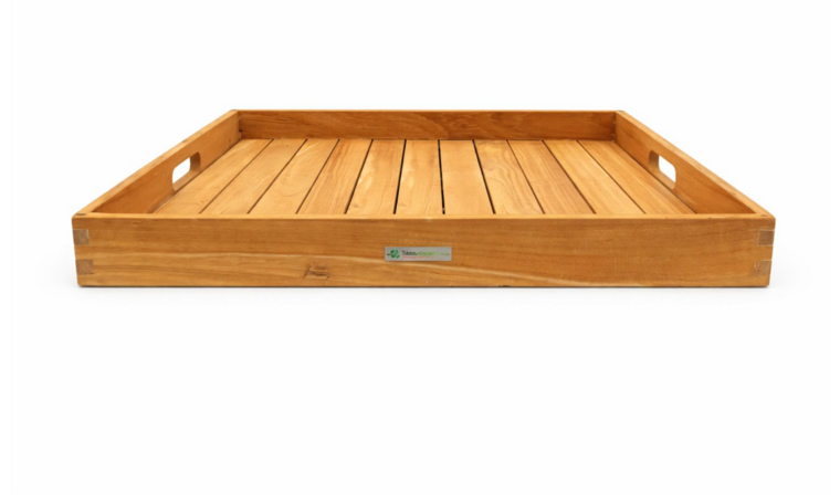 Tuinzitters Anna dienblad 40x40cm - Teak
