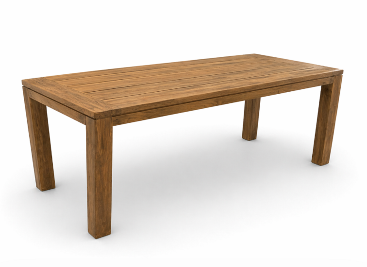 Timbra Bellusco dining tuintafel 180x90x76 cm - Teak - Chester 