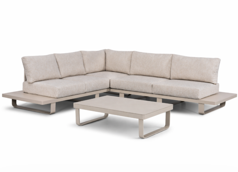 Barths Porto loungeset 3-delig incl. tafel - Sand
