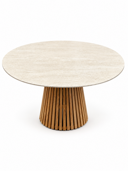 Reteak Solero &Oslash;120cm dining tuintafel 
