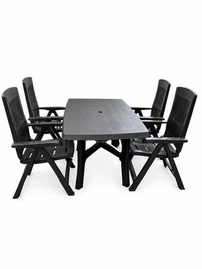 Tuinzitters 5-delige dining tuinset 