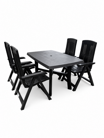 Tuinzitters 5-delige dining tuinset 