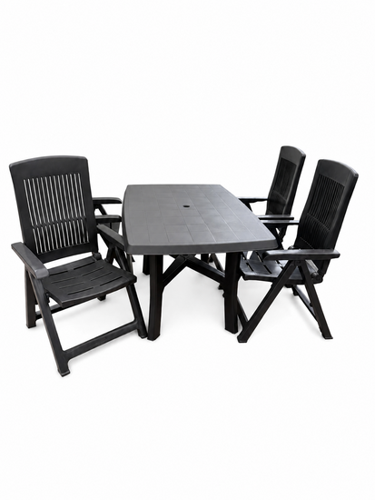 Tuinzitters 5-delige dining tuinset 