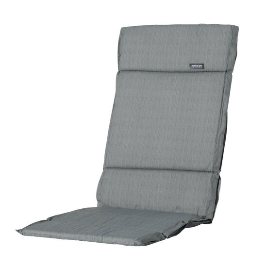 Madison tuinkussen hoge rug Fiber 125x50 cm - Grijs