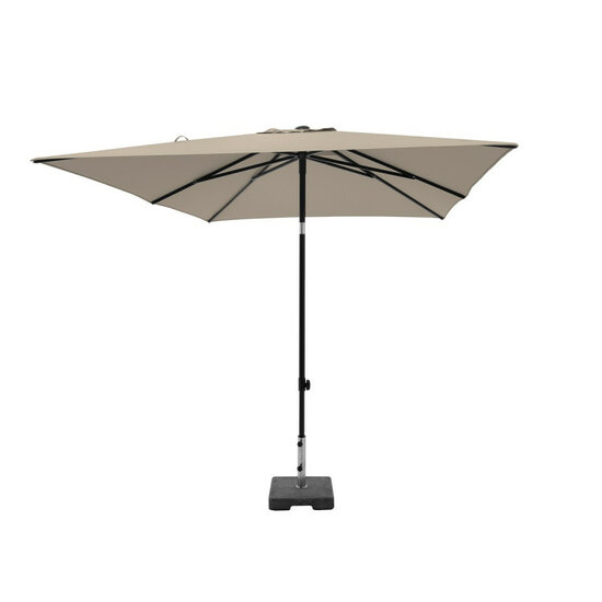 Madison Moraira Push-up stokparasol 230 &times; 230 cm &ndash; Ecru (excl. voet)