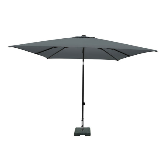Madison Corsica Push-up stokparasol 200 &times; 250 cm &ndash; Grey (excl. voet)