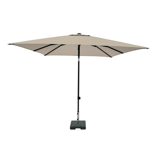 Madison Corsica Push-up stokparasol 200x250 cm &ndash; Ecru (excl. voet)