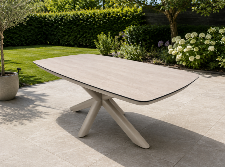 Sens-Line Valencia dining tuintafel 220x100cm - sand