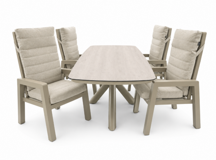 Sens-Line Valencia dining tuinset 220cm 5-delig - sand